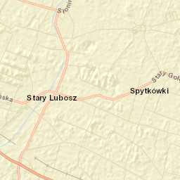 Powiat kościański Street Map