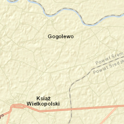 Książ Wielkopolski Street Map