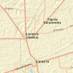 Łęczyca Street Map
