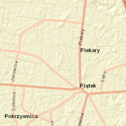 Piątek Street Map