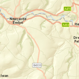 Newcastle Emlyn Street Map