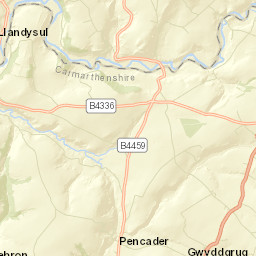 Pencader Street Map