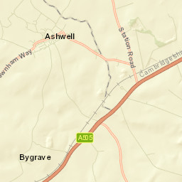 A505, Baldock, Hertfordshire SG7, UK Street Map