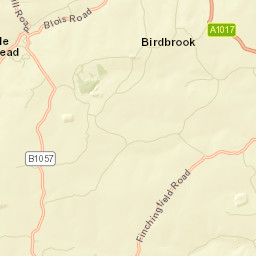 Birdbrook Road, Halstead, Essex CO9, UK Street Map
