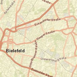 Bielefeld Street Map
