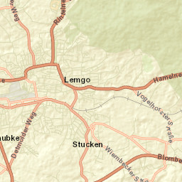 Lemgo Street Map