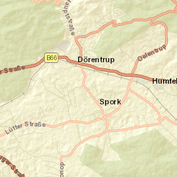 Dörentrup Street Map
