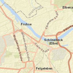 Schönebeck Street Map