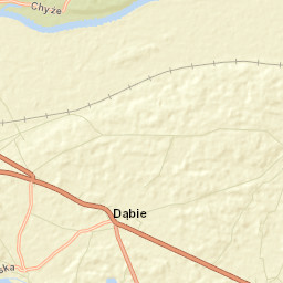 Dąbie Street Map