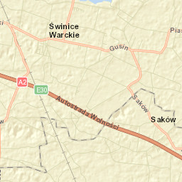 Świnice Warckie Street Map