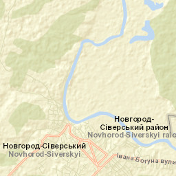Novhorod-Sivers’kyy Street Map