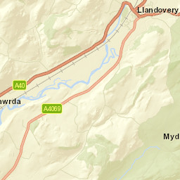 Llandovery Street Map