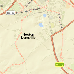 Bletchley Street Map