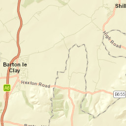 Barton-le-Clay Street Map
