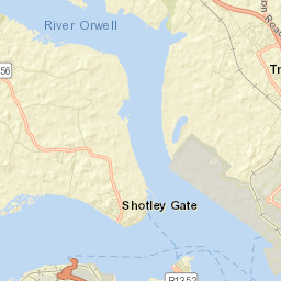 Shotley Gate Street Map