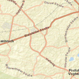 Regierungsbezirk Detmold Street Map