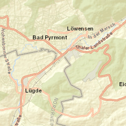 Lügde Street Map
