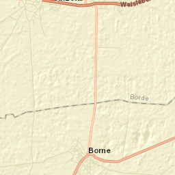 Borne Street Map