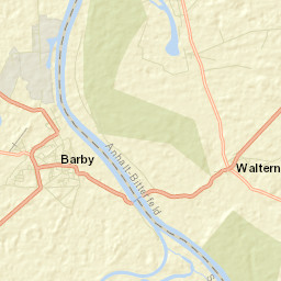 Barby Street Map