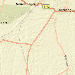 Jüterbog Street Map