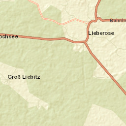 Lieberose Street Map