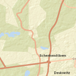 Schenkendöbern Street Map