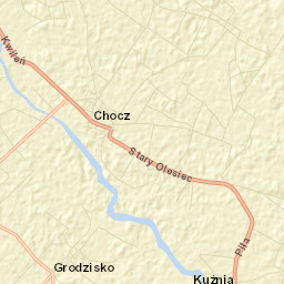 Chocz Street Map