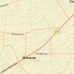 Malanów Street Map