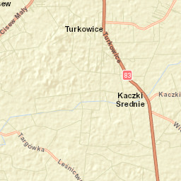 Powiat turecki Street Map
