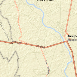 Uniejów Street Map