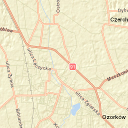 Ozorków Street Map