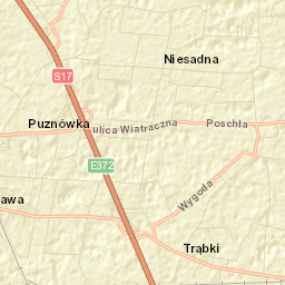 Trąbki Street Map