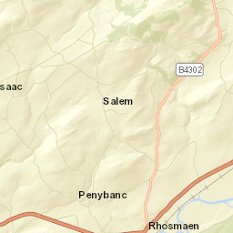 B4302, Llandeilo, Carmarthenshire SA19, UK Street Map