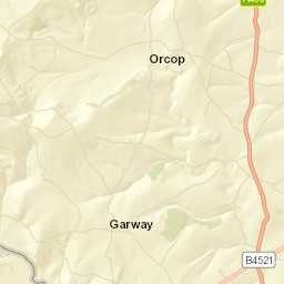 A466, Hereford, Herefordshire HR2, UK Street Map