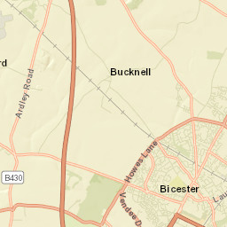 Bicester Street Map