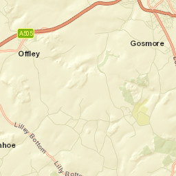 Lilley Bottom Road, Hitchin, Hertfordshire Street Map