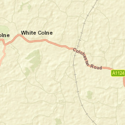 Chappel & Wakes Colne, Colchester, Essex Street Map