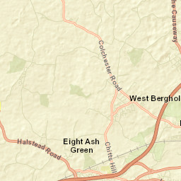 Eight Ash Green Street Map