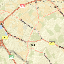 Beek gem Montferland Street Map