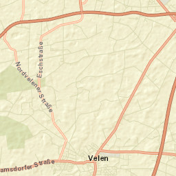 Velen Street Map