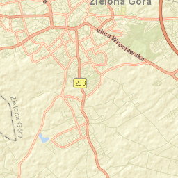 Zielona Góra Street Map
