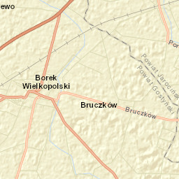 Borek Wielkopolski Street Map