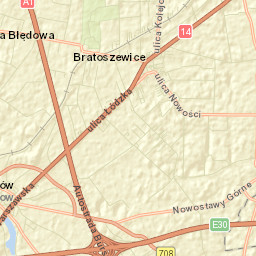 Stryków Street Map