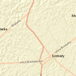 Łomazy Street Map