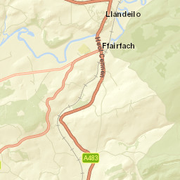 Llandeilo Street Map