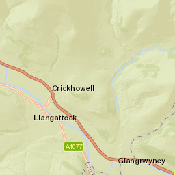 Crickhowell Street Map