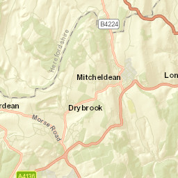 Mitcheldean Street Map