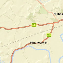 B4215, Highnam, Gloucestershire GL2, UK Street Map