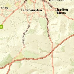 Charlton Kings Street Map