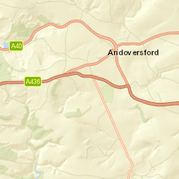 A40, Cheltenham, Gloucestershire GL54, UK Street Map